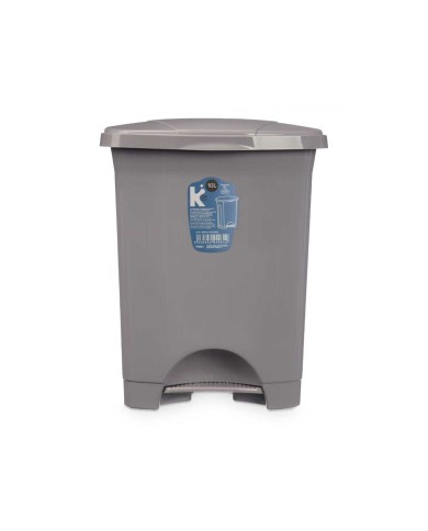 Cestino a pedale Grigio Plastica 10 L (8 Unità) Cestino a pedale Grigio Plastica 10 L (8 Unità)