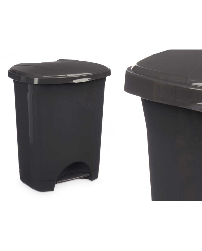 Cestino a pedale Antracite Plastica 10 L (8 Unità) Cestino a pedale Antracite Plastica 10 L (8 Unità)