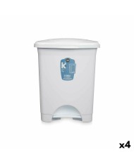 Cestino a pedale Grigio Plastica 30 L (4 Unità) Cestino a pedale Grigio Plastica 30 L (4 Unità)