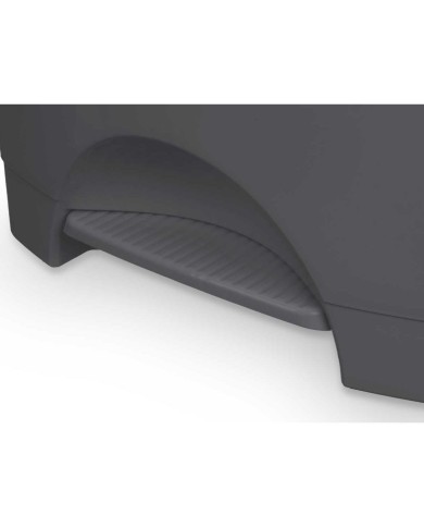 Cestino a pedale Antracite Plastica 30 L (4 Unità)