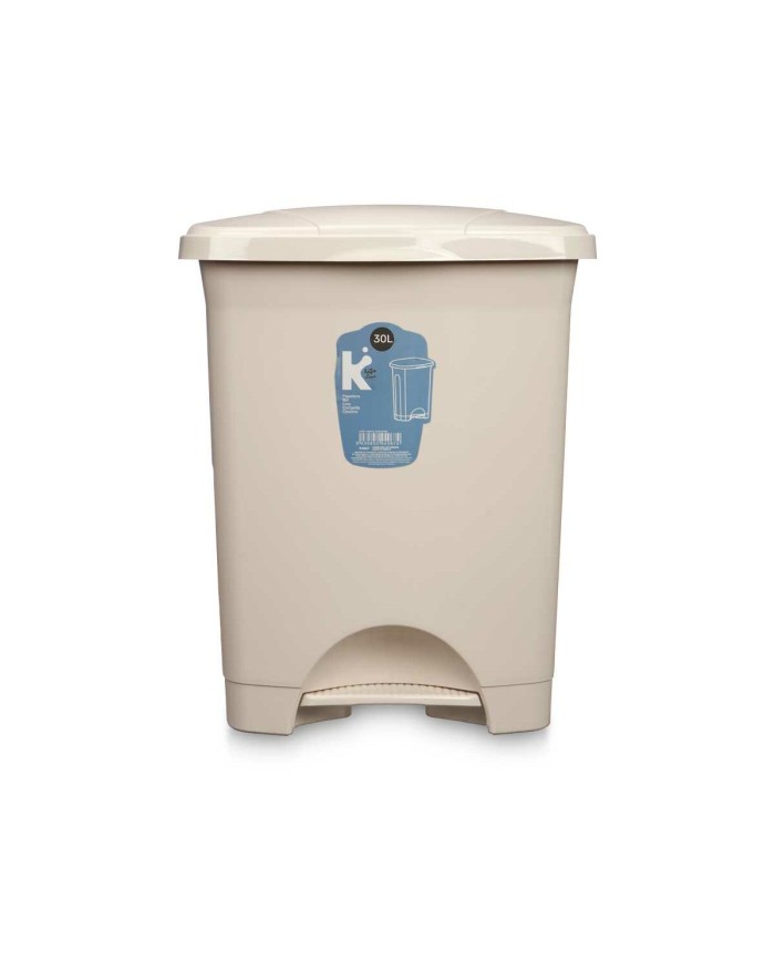 Cestino a pedale Beige Plastica 30 L (4 Unità) Cestino a pedale Beige Plastica 30 L (4 Unità)