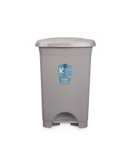 Cestino a pedale Grigio Plastica 50 L (3 Unità) Cestino a pedale Grigio Plastica 50 L (3 Unità)