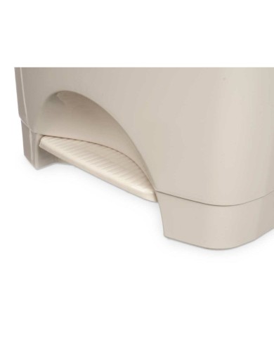 Cestino a pedale Beige Plastica 50 L (3 Unità)