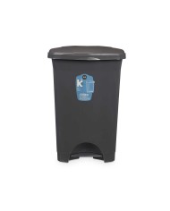 Cestino a pedale Antracite Plastica 50 L (3 Unità) Cestino a pedale Antracite Plastica 50 L (3 Unità)
