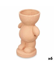 Statua Decorativa Arancio 16 x 25 x 12 cm Vaso (6 Unità)
