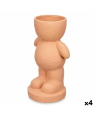 Statua Decorativa Verde 19 x 31 x 15 cm Vaso (4 Unità)