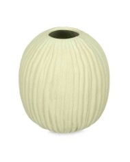 Vaso Verde Dolomite 15 x 18 x 15 cm (6 Unità) Sfera Righe Vaso Verde Dolomite 15 x 18 x 15 cm (6 Unità) Sfera Righe