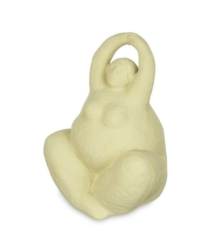 Statua Decorativa Verde Dolomite 14 x 18 x 11 cm (6 Unità) Donna Yoga