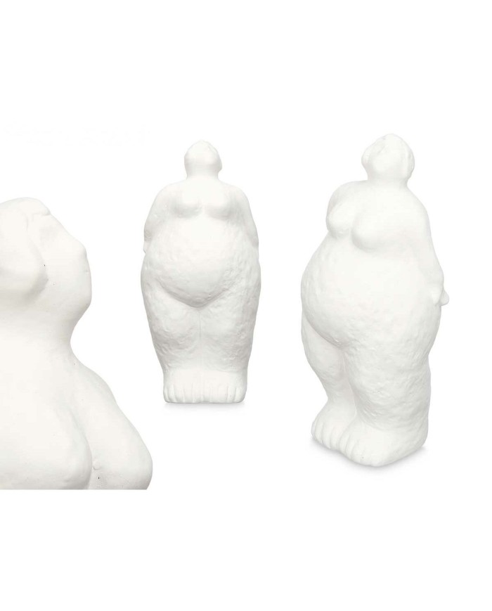 Statua Decorativa Bianco Dolomite 14 x 34 x 12 cm (6 Unità) Donna In piedi Statua Decorativa Bianco Dolomite 14 x 34 x 12 cm (6 Unità) Donna In piedi