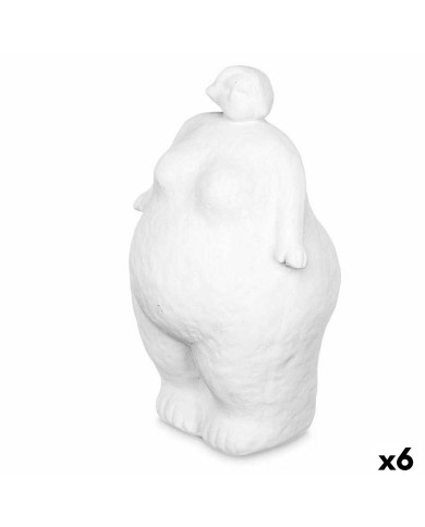 Statua Decorativa Bianco Dolomite 14 x 25 x 11 cm (6 Unità) Donna In piedi Statua Decorativa Bianco Dolomite 14 x 25 x 11 cm (6 Unità) Donna In piedi