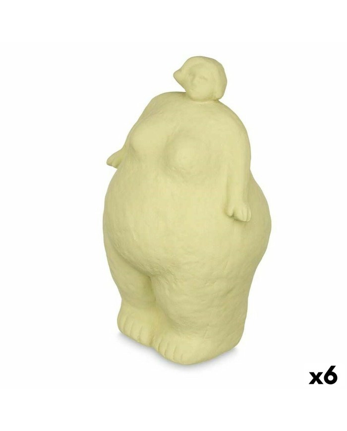 Statua Decorativa Verde Dolomite 14 x 25 x 11 cm (6 Unità) Donna In piedi