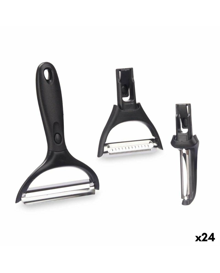 Set di Pelapatate Kinvara KT190129 Acciaio inossidabile polipropilene ABS Testine Intercambiabili 3 Pezzi (24 Unità)