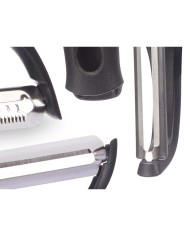 Set di Pelapatate Kinvara KT190129 Acciaio inossidabile polipropilene ABS Testine Intercambiabili 3 Pezzi (24 Unità)