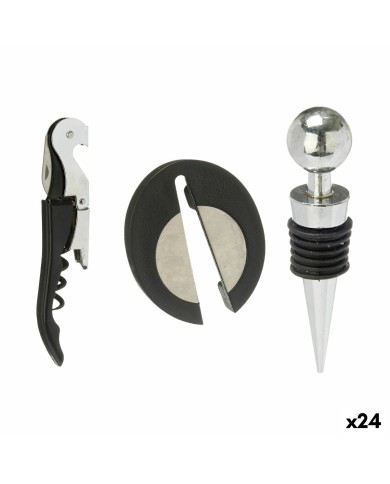 Set di Accessori per il Vino Kinvara KT180219 Acciaio inossidabile polipropilene 3 Pezzi (24 Unità) Set di Accessori per il Vino Kinvara KT180219 Acciaio inossidabile polipropilene 3 Pezzi (24 Unità)