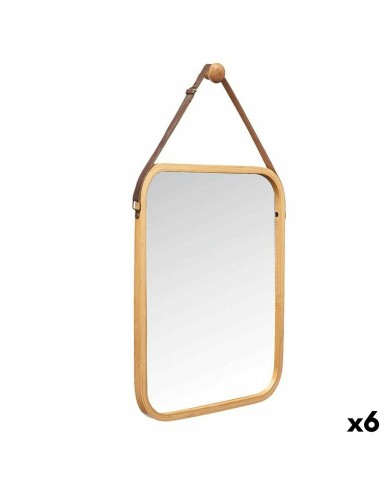 Specchio da parete B6605 Naturale Rettangolare 34 x 41,5 x 1,5 cm (6 Unità) Specchio da parete B6605 Naturale Rettangolare 34 x 41,5 x 1,5 cm (6 Unità)