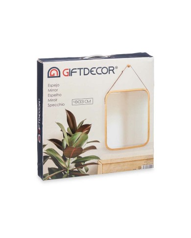 Specchio da parete B6605 Naturale Rettangolare 34 x 41,5 x 1,5 cm (6 Unità) Specchio da parete B6605 Naturale Rettangolare 34 x 41,5 x 1,5 cm (6 Unità)