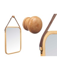 Specchio da parete B6605 Naturale Rettangolare 34 x 41,5 x 1,5 cm (6 Unità)