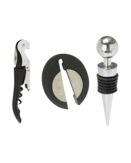 Set di Accessori per il Vino Kinvara KT180219 Acciaio inossidabile polipropilene 3 Pezzi (24 Unità)