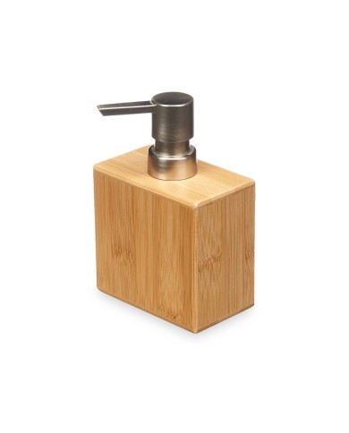 Dispenser di Sapone Berilo B7490-1 Argentato Bambù Plastica 9,7 x 15 x 5,8 cm (12 Unità)