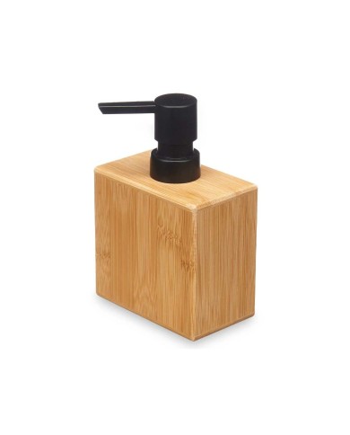 Dispenser di Sapone Berilo 15342 Nero Bambù Plastica 9,7 x 15 x 5,8 cm (12 Unità)