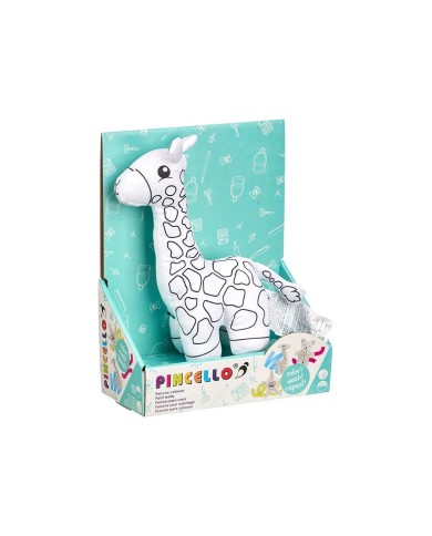 Peluche da Colorare Pincello ST448 Bianco Nero Stoffa 17 x 22 x 9 cm Giraffa (8 Unità) Peluche da Colorare Pincello ST448 Bianco Nero Stoffa 17 x 22 x 9 cm Giraffa (8 Unità)