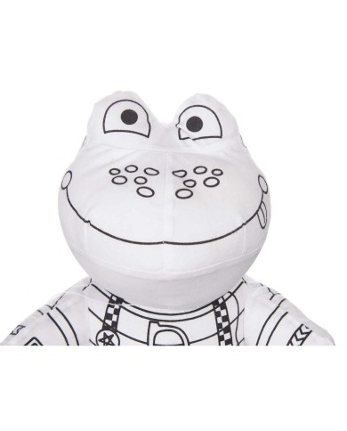 Peluche da Colorare Pincello ST342 Bianco Nero Stoffa 16 x 18 x 13 cm Rana (8 Unità) Peluche da Colorare Pincello ST342 Bianco Nero Stoffa 16 x 18 x 13 cm Rana (8 Unità)