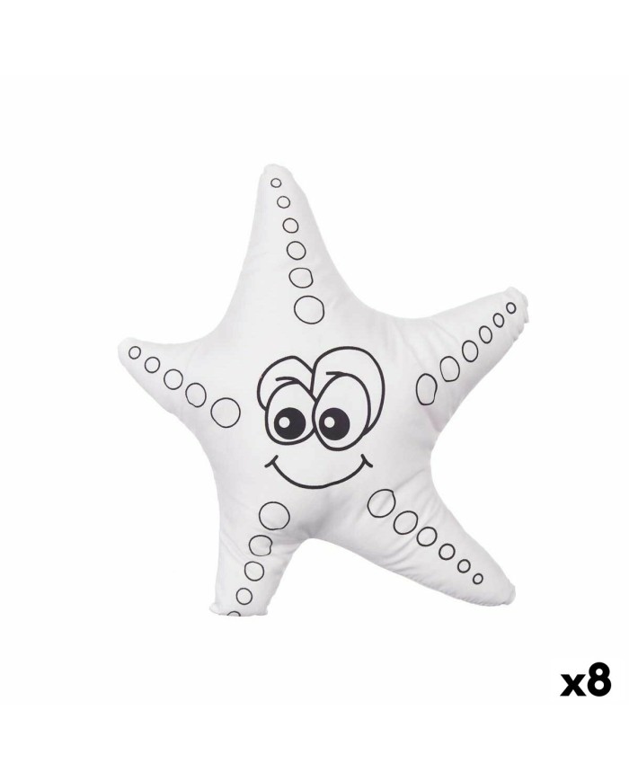 Peluche da Colorare Pincello ST371 Bianco Nero Stoffa 26 x 26 x 8 cm Stella marina (8 Unità) Peluche da Colorare Pincello ST371 Bianco Nero Stoffa 26 x 26 x 8 cm Stella marina (8 Unità)