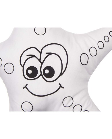 Peluche da Colorare Pincello ST371 Bianco Nero Stoffa 26 x 26 x 8 cm Stella marina (8 Unità) Peluche da Colorare Pincello ST371 Bianco Nero Stoffa 26 x 26 x 8 cm Stella marina (8 Unità)