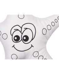 Peluche da Colorare Pincello ST371 Bianco Nero Stoffa 26 x 26 x 8 cm Stella marina (8 Unità) Peluche da Colorare Pincello ST371 Bianco Nero Stoffa 26 x 26 x 8 cm Stella marina (8 Unità)
