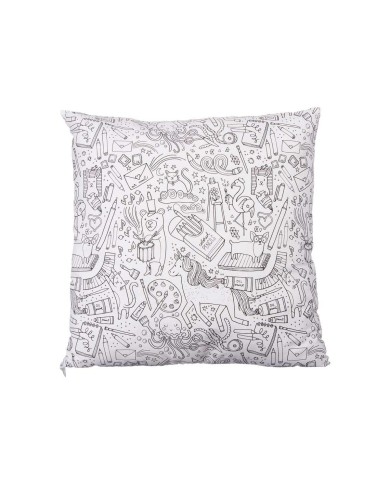 Cuscino Pincello PILLOW Bianco Nero 43 x 13 x 43 cm Per dipingere (6 Unità) Cuscino Pincello PILLOW Bianco Nero 43 x 13 x 43 cm Per dipingere (6 Unità)