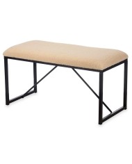 Panca Gift Decor TR23063-2 Beige Metallo Stoffa 81 x 42 x 38 cm Panca Gift Decor TR23063-2 Beige Metallo Stoffa 81 x 42 x 38 cm