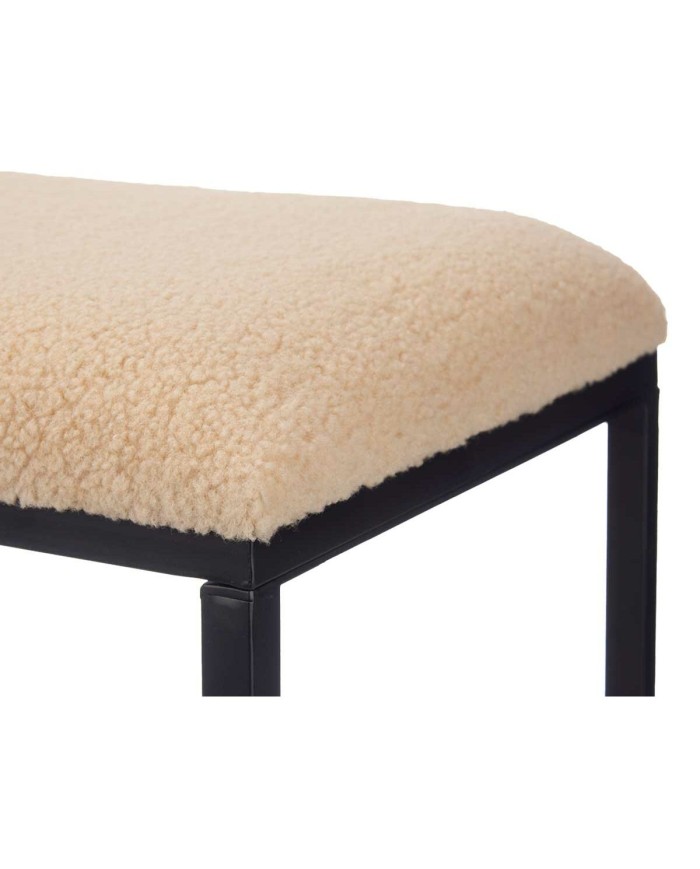 Panca Gift Decor TR23063-2 Beige Metallo Stoffa 81 x 42 x 38 cm Panca Gift Decor TR23063-2 Beige Metallo Stoffa 81 x 42 x 38 cm