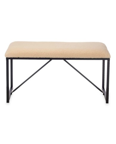 Panca Gift Decor TR23063-2 Beige Metallo Stoffa 81 x 42 x 38 cm