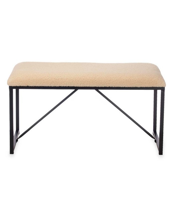 Panca Gift Decor TR23063-2 Beige Metallo Stoffa 81 x 42 x 38 cm Panca Gift Decor TR23063-2 Beige Metallo Stoffa 81 x 42 x 38 cm