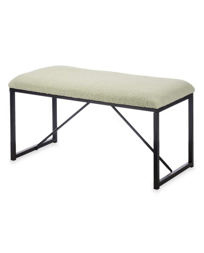 Panca Gift Decor TR23063-3 Verde Metallo Stoffa 81 x 42 x 38 cm