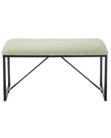 Panca Gift Decor TR23063-3 Verde Metallo Stoffa 81 x 42 x 38 cm