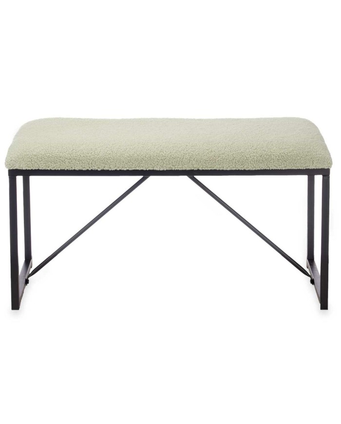 Panca Gift Decor TR23063-3 Verde Metallo Stoffa 81 x 42 x 38 cm
