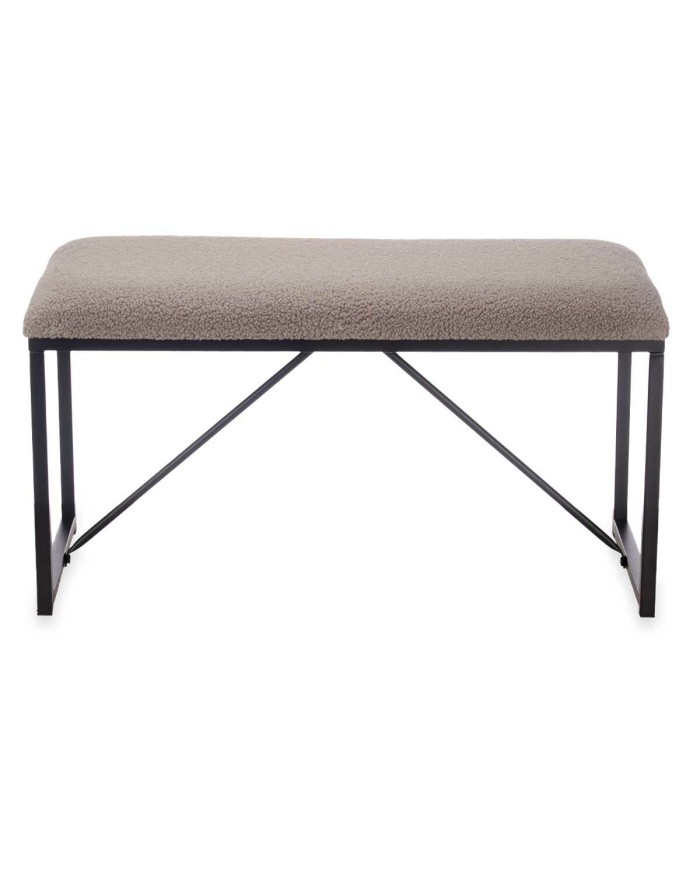 Panca Gift Decor TR23063-4 Marrone Metallo Stoffa 81 x 42 x 38 cm Panca Gift Decor TR23063-4 Marrone Metallo Stoffa 81 x 42 x 38 cm