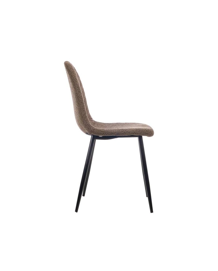 Sedia Marrone Stoffa Lana rasata 45 x 89 x 53 cm (4 Unità)