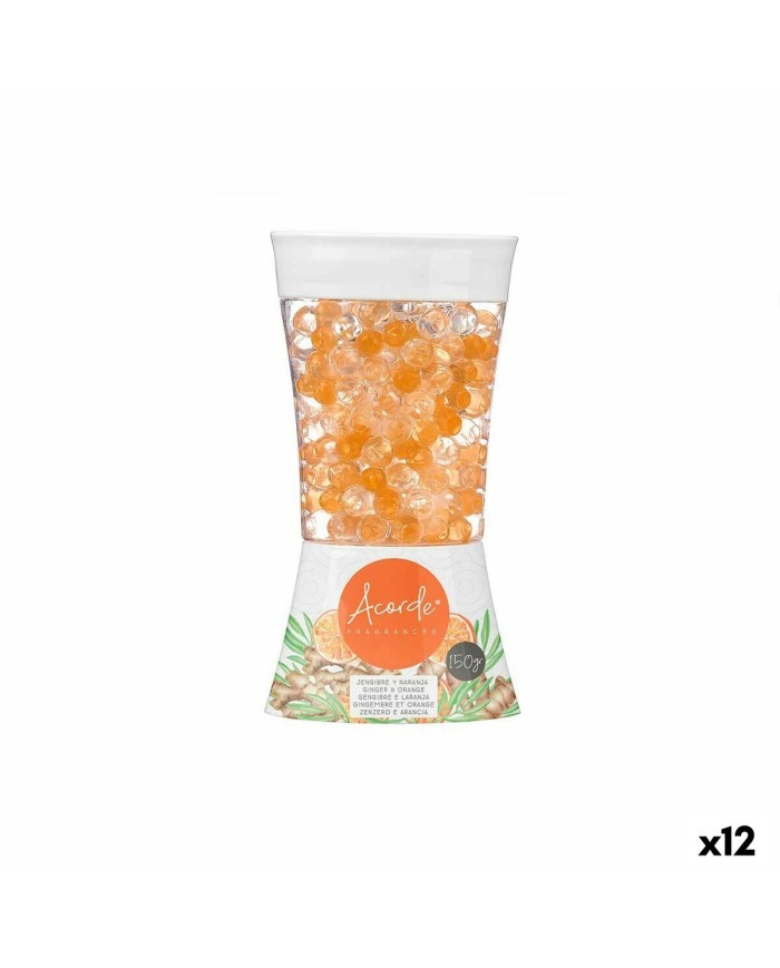 Deodorante per Ambienti Acorde F-612 Arancio Zenzero 150 g Gel (12 Unità)