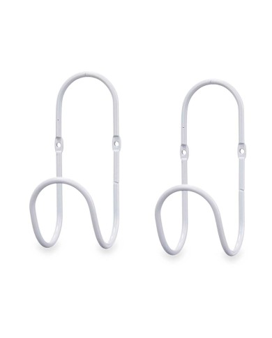 Grucce Bianco Metallo Set 2 Pezzi (6 Unità) Grucce Bianco Metallo Set 2 Pezzi (6 Unità)