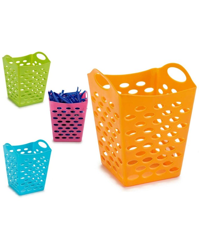 Cestino per Mollette Polietilene 13 x 17 x 13 cm (12 Unità)