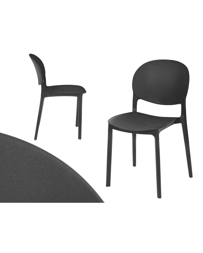 Sedia impilabile PP-2052-B 4 Unità