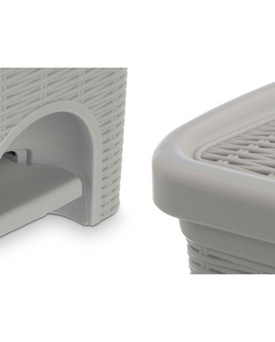 Cestino Stefanplast 30132 Grigio chiaro Plastica 6 L (6 Unità)