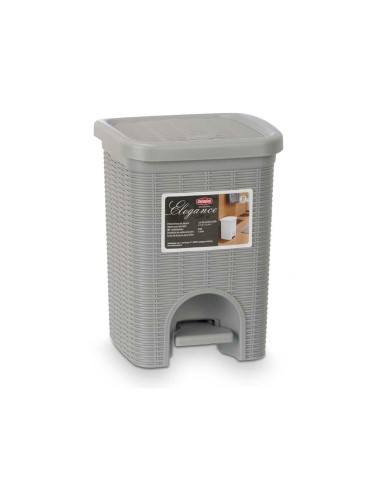 Cestino Stefanplast 30132 Grigio chiaro Plastica 6 L (6 Unità)