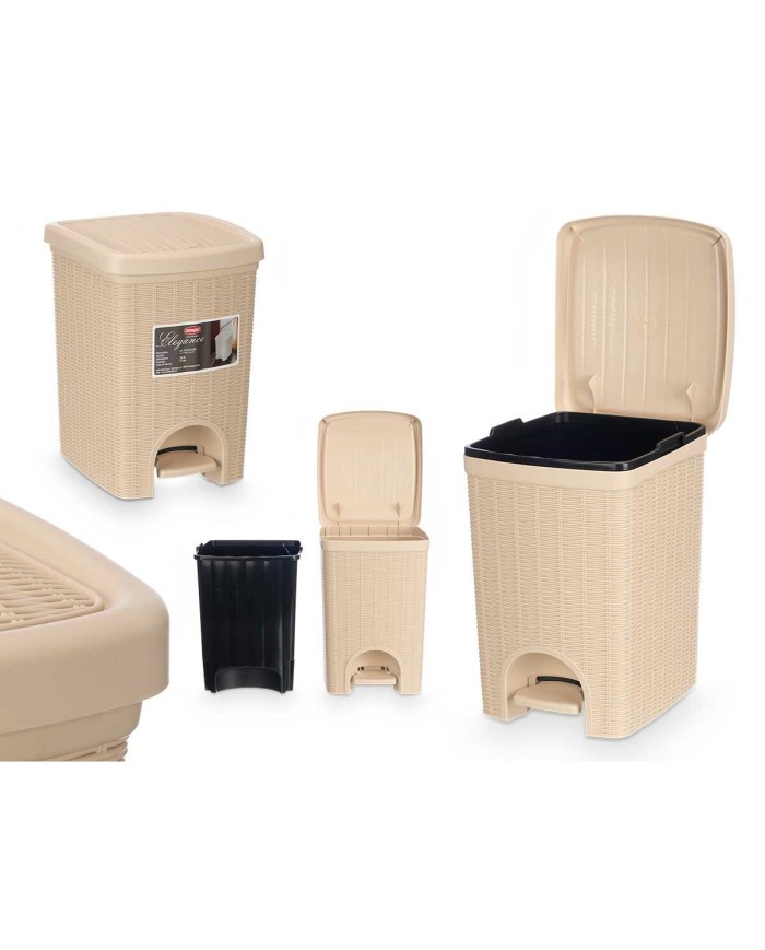 Cestino Stefanplast 30796 Beige Plastica 20 L (6 Unità) Cestino Stefanplast 30796 Beige Plastica 20 L (6 Unità)