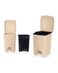 Cestino Stefanplast 30796 Beige Plastica 20 L (6 Unità) Cestino Stefanplast 30796 Beige Plastica 20 L (6 Unità)