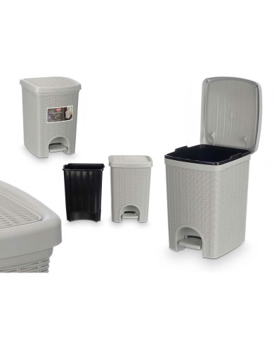 Cestino Stefanplast 30798 Grigio chiaro Plastica 20 L (6 Unità)