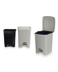 Cestino Stefanplast 30798 Grigio chiaro Plastica 20 L (6 Unità)