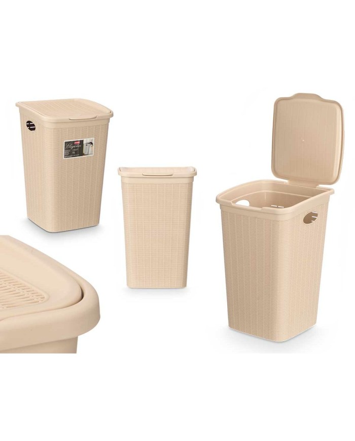 Secchio contenitore Stefanplast 30084 Crema Plastica 50 L 36 x 54,5 x 38 cm (6 Unità)